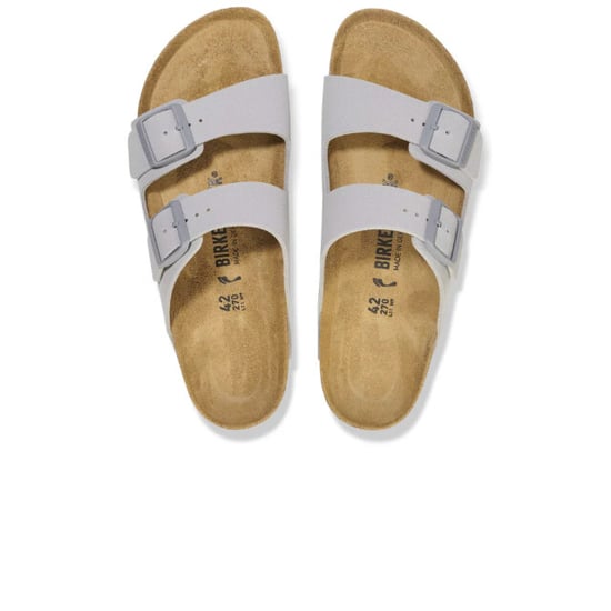 Birkenstock Arizona birko-flor smal voetbed grijze unisex slipper - Image 4