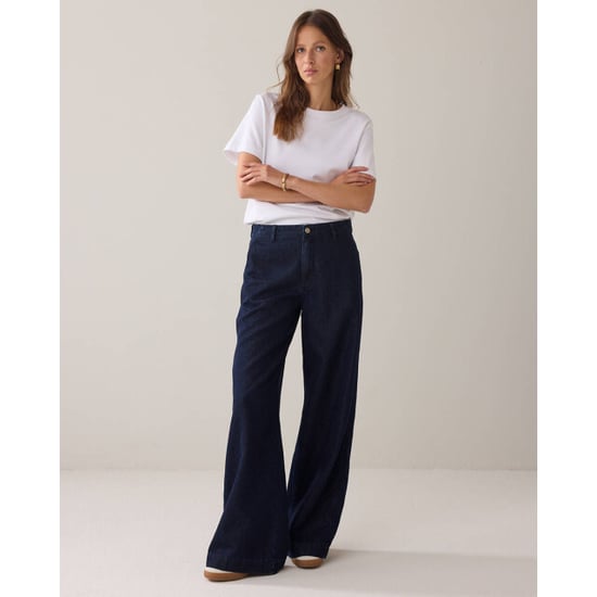 Summum 4s2883-5203 492 jeans wide leg cotton lurex denim night blue denim - Image 4
