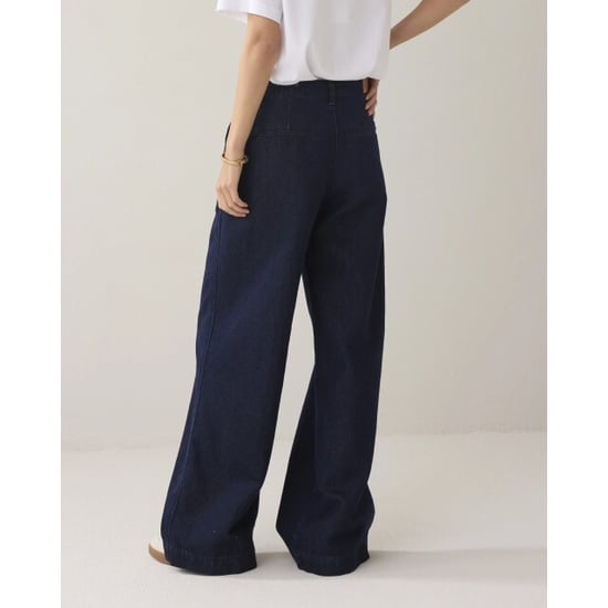 Summum 4s2883-5203 492 jeans wide leg cotton lurex denim night blue denim - Image 6