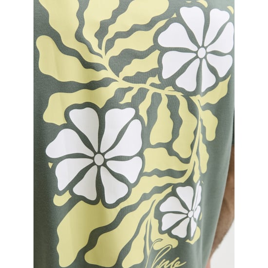 Jack & Jones jcoabstract flower back print tee s 12311589 laurel wreath - Image 6