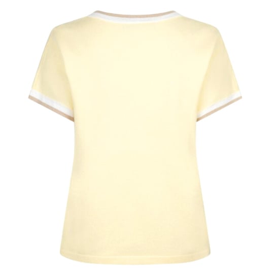 Red Button Jerry v-neck striped rib - Image 2