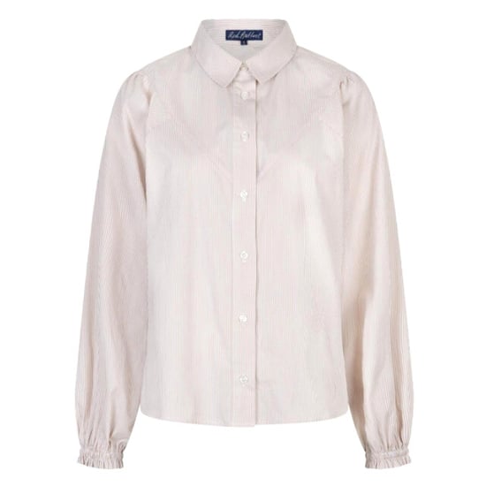 Red Button Victoria poplin stripe long sl - Image 1