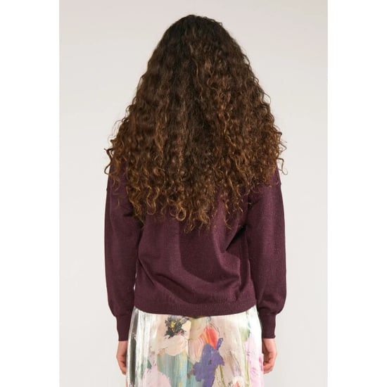 Nümph 707060 nudayletta lurex v-neck pullover fig - Image 6