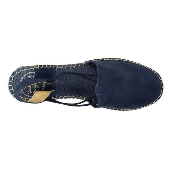 Toni Pons Tremp Womens Suede Wedge Espadrilles Navy - Image 4