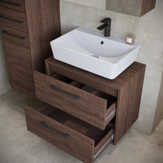Badplaats Wastafelkast set florence 60 x 35 cm – bruin – badmeubel met - Image 6