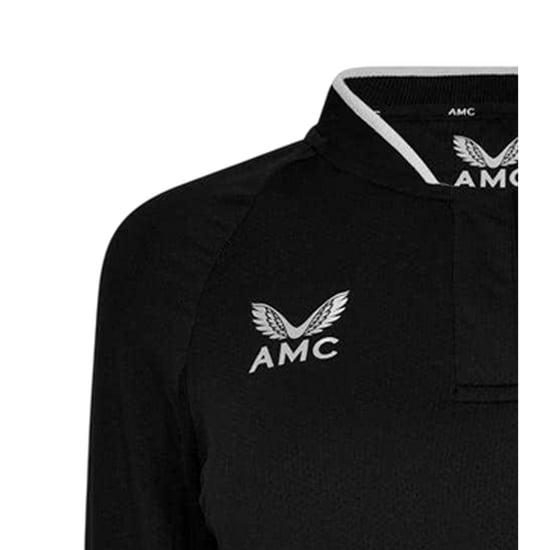 Castore Raglan-poloshirt met lange mouwen voor dames (Zwart) - Image 4