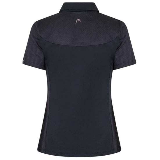 Head Dames Bloemen Performance Polo Shirt (Zwart/Wit) - Image 2