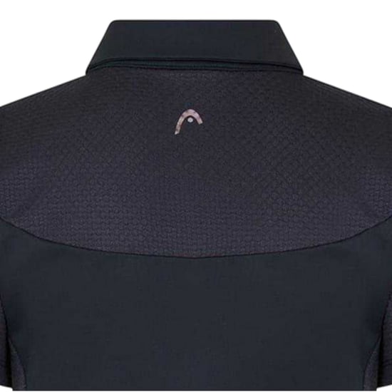 Head Dames Bloemen Performance Polo Shirt (Zwart/Wit) - Image 3