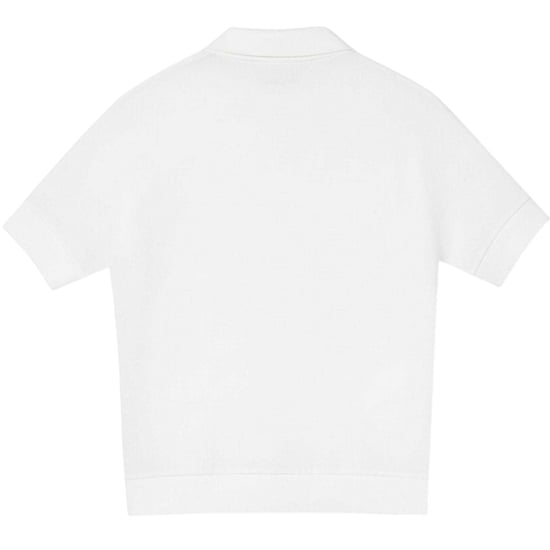 Lacoste Dames Logo Loose Fit Polo Shirt (Wit) - Image 2