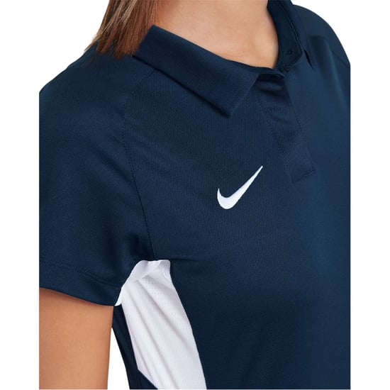 Nike Dames Contrast Panel Raglan Polo Shirt (Effen Marineblauw/Effen Wit) - Image 3