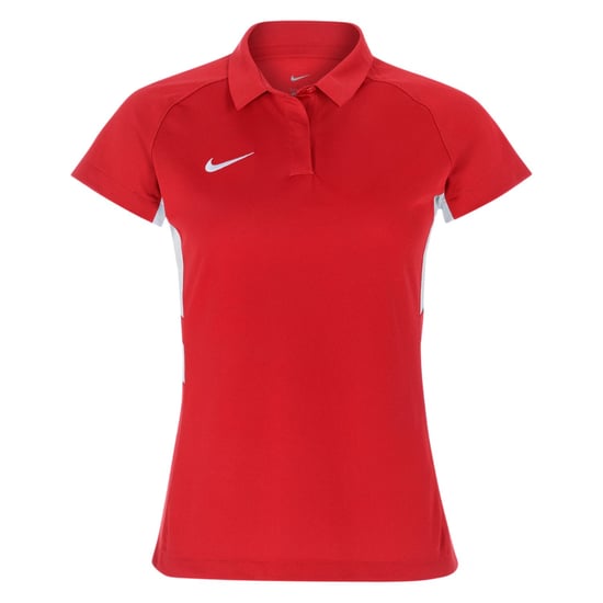 Nike Dames Contrast Paneel Raglan Polo Shirt (Universiteit Rood/Wit) - Image 1