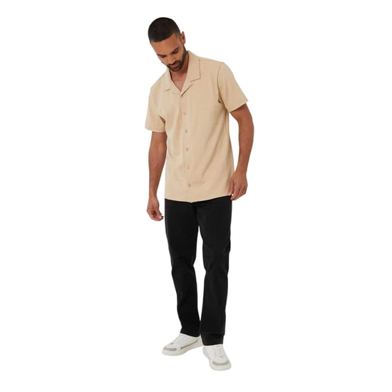 Threadbare Darvel-herenoverhemd met korte mouwen (Steen) - Image 1