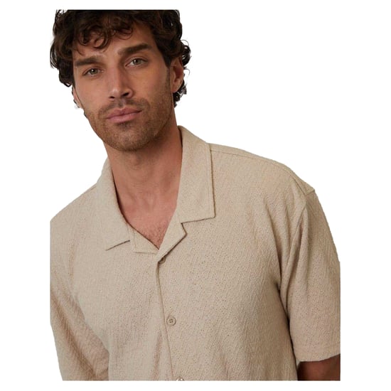 Threadbare Herenoverhemd van Selkirk met relaxte pasvorm (Steen) - Image 2
