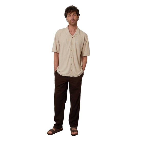 Threadbare Herenoverhemd van Selkirk met relaxte pasvorm (Steen) - Image 3