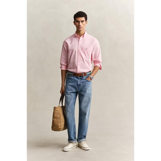 Gant Heren Poplin Overhemd (Roze) - Image 3