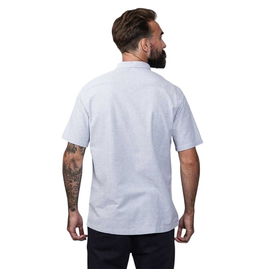 Firetrap Mens Classic Oxford Shirt (Grey) - Image 2