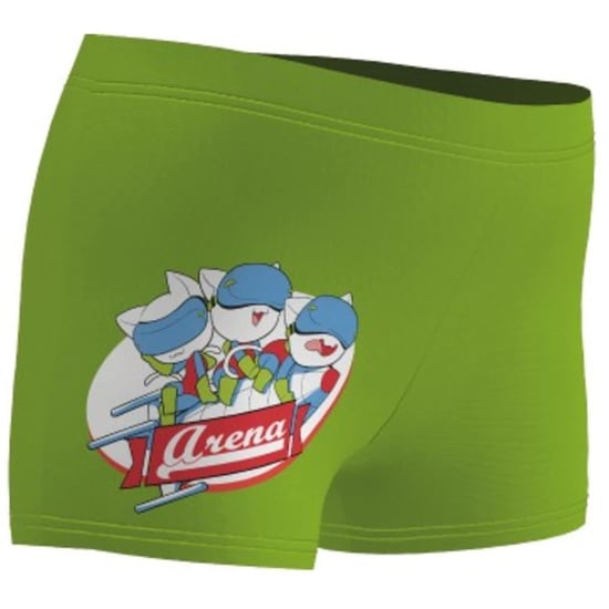 Boys Arena Swim Shorts in Soft Green - Image 4