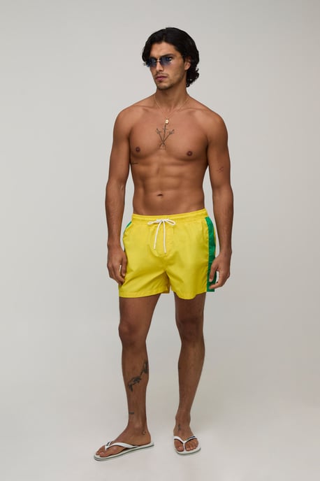 Side Stripe Mid Length Swim Short - Image 4