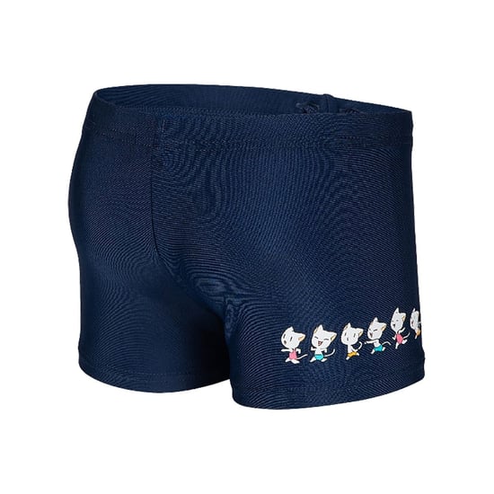 Boys Arena Graphic Swim Shorts in Navy - Image 4