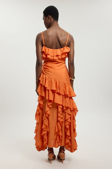 Drama Frill Maxi Dress - Image 3