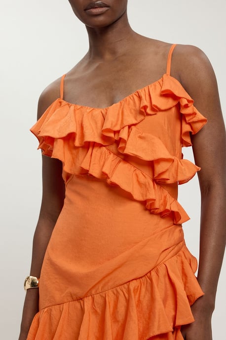 Drama Frill Maxi Dress - Image 4