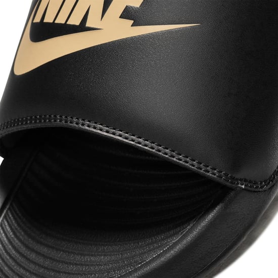 Men's Nike One Slides in Black/Metallic - Image 5