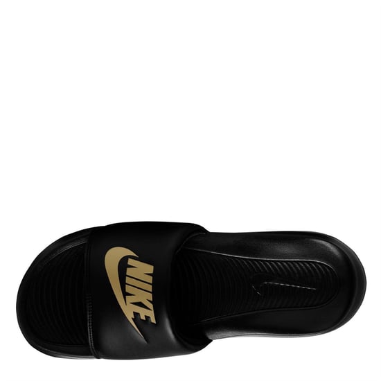 Men's Nike One Slides in Black/Metallic - Image 6