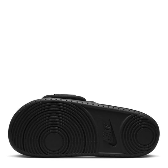 Men's Nike Offcourt Adjust Slides Open Toe Flats in Black/White-Bla - Image 6