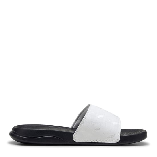 Men's Puma Popcat 20 Embedded Pool Sliders in .Puma Black-Pu - Image 4