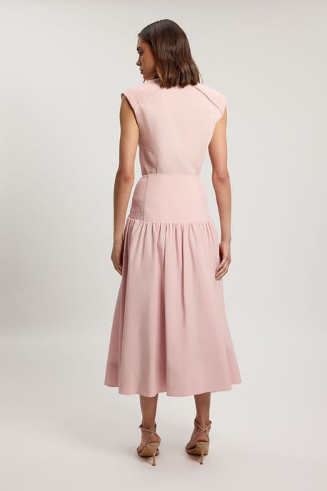Shirred Woven Maxi Skirt - Image 3