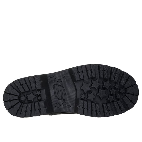 Girls Skechers Ankle Heeled Boot in Black - Image 4
