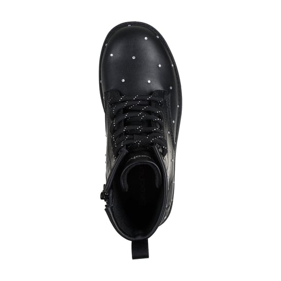 Girls Skechers Ankle Heeled Boot in Black - Image 5