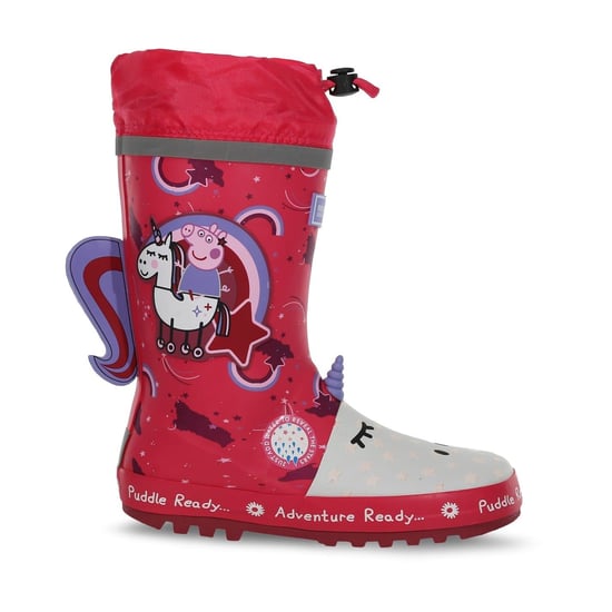 Boys Regatta Large Genie Cartoon Wellington Boots in WinterbUnico - Image 1