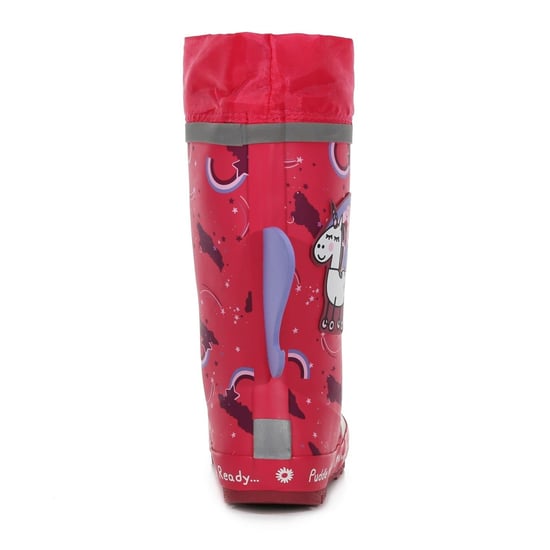 Boys Regatta Large Genie Cartoon Wellington Boots in WinterbUnico - Image 3