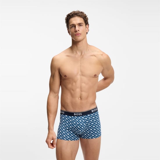 Men's Boss Pack Power Boxer Shorts in Open Blue - Image 5