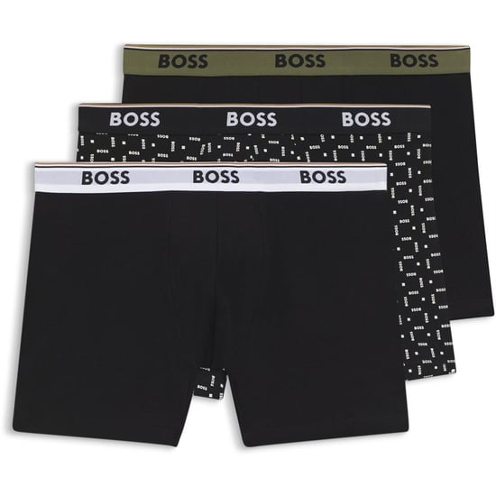 Men's Boss Boxerbr 3p Powe in Black - Image 1