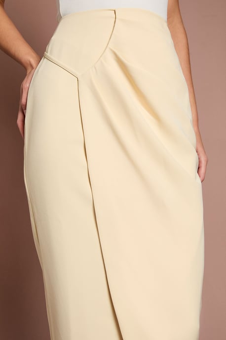 Lisa Tan Column Midi Skirt - Image 4