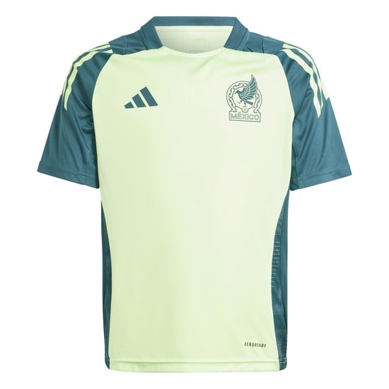 Boys adidas Tr Jersey Y Football Shirt Unisex Kids in Green Spark - Image 1