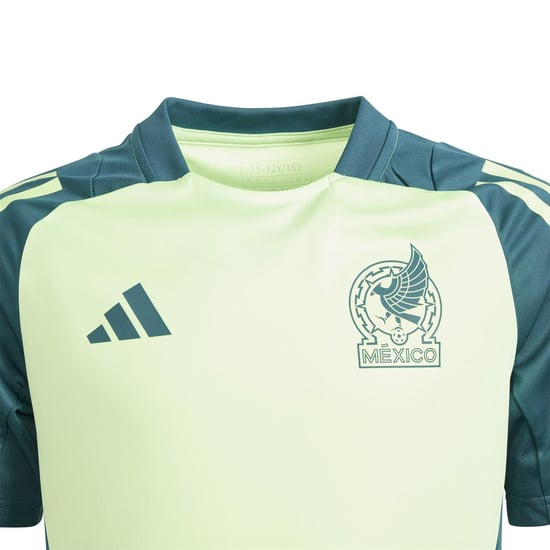 Boys adidas Tr Jersey Y Football Shirt Unisex Kids in Green Spark - Image 3