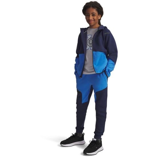 Boys Under Armour B Unstoppable Flj in Blue - Image 6