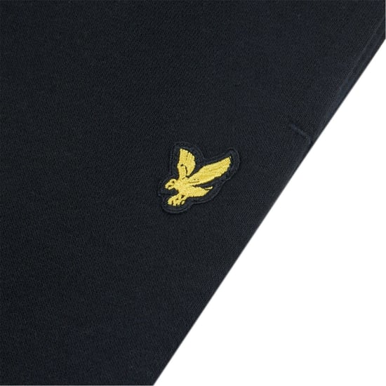 Boys Lyle and Scott Logo Jogger Sweatpants Regular Fit in Black - Image 3