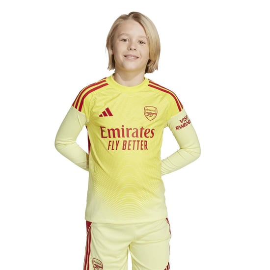 Boys adidas GoalKeepers shirt 2025 2026 in Yellow/Red - Image 5