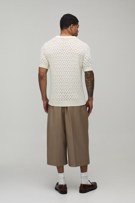 Wide Fit Tailored Long Length Shorts - Image 2