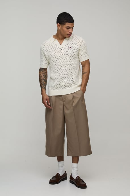 Wide Fit Tailored Long Length Shorts - Image 4