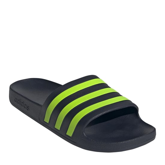 Boys adidas Aqua Sliders Unisex Kids in Legink/Luclem - Image 3