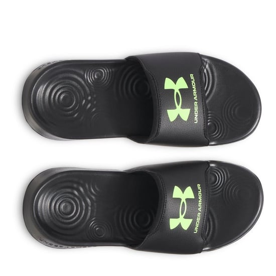 Boys Under Armour Ignite Select Open Toe Slides in Black - Image 3