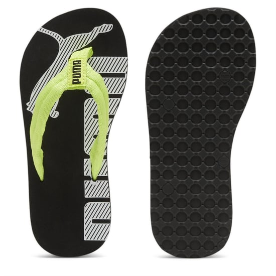 Boys Puma Epic Flip V2 Ps Sliders Unisex Kids in Lim Pow-Blk-Wht - Image 2