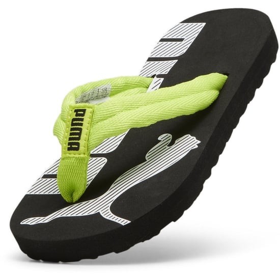 Boys Puma Epic Flip V2 Ps Sliders Unisex Kids in Lim Pow-Blk-Wht - Image 6