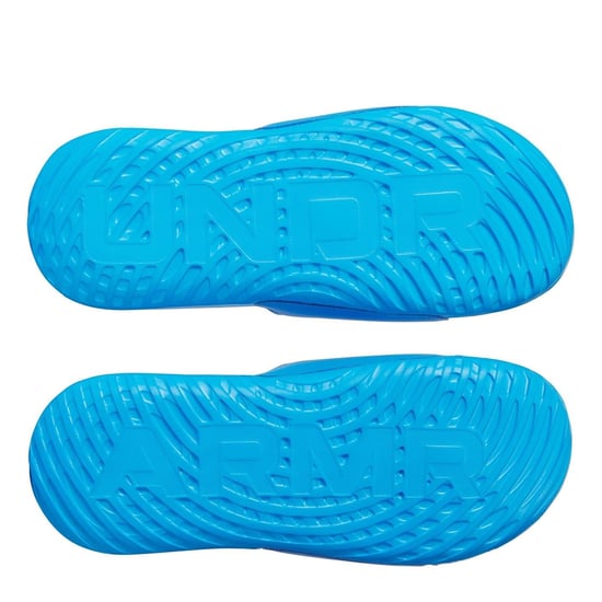 Boys Under Armour Ignite Select Open Toe Slides in Blue - Image 3