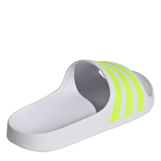 Boys adidas Adilette Aqua in Ftwr White/Sola - Image 4